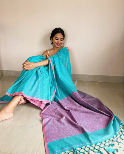 handloom mercerised saree