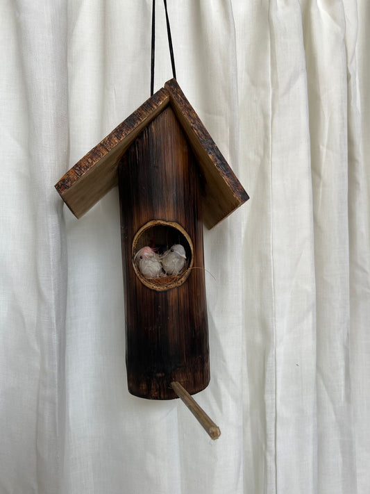 Bamboo bird house