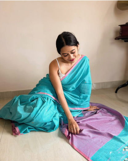 handloom mercerised saree